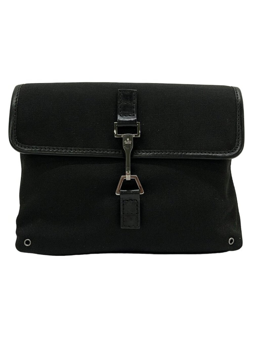 Gucci Waist Pouch Black Leather